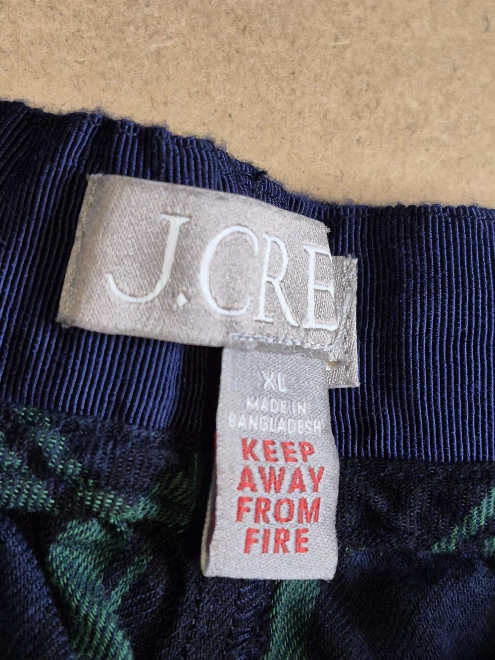 J. Crew Green and Navy Plaid Jogger Pants 4664/4